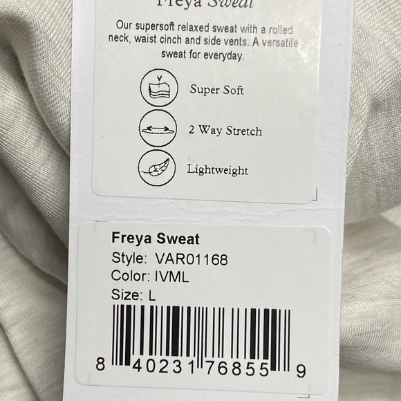 🎈🎈HOST PICK🎈🎈NWT‼️ VARLEY Freya Sweat Tunic - Picture 9 of 10